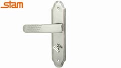 FECHADURA STAM INOX MAÇANETA RETA 803/21 EXTERNA 
