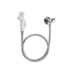  DUCHA HIGIENICA BLUKIT CROMADA + GATILHO BRANCO