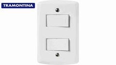 TRAMONTINA LINHA LUX2  2 INTERRUPTORES SIMPLES 