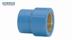 LUVA SOLDÁVEL COM BUCHA LATÃO CORR PLASTIK 25X3/4