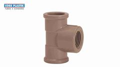 TÊ SOLDÁVEL E ROSCÁVEL (LR) CORR PLASTIK 25X3/4