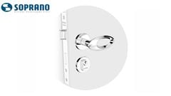 FECHADURA SOPRANO OPEN GOLF ROSETA CROMADA EXTERNA 