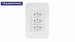 TRAMONTINA LINHA TABLET 3 TOMADAS 2P+T  10A