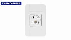 TRAMONTINA LINHA TABLET 1 TOMADA PARA TELEFONE 4P+RJ11