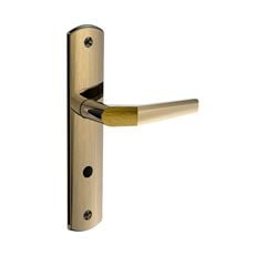 FECHADURA SOPRANO POPLINE MAÇANETA RETA ANTIQUE BRAS BANHEIRO