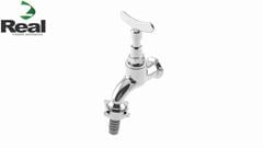 TORNEIRA REAL METAIS PARA JARDIM CROMADA 1128 1/2X3/4