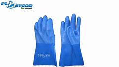 LUVA PVC SEM FORRO PLASTCOR ASPERA AZ 60CM