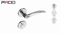 FECHADURA PADO INOX CLASSIC ROSETA EXTERNA MAÇANETA RETA