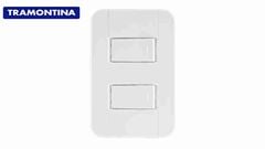 TRAMONTINA LINHA TABLET 2 INTERRUPTORES SIMPLES 10A