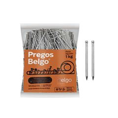 PREGO BELGO POLIDO SEM CABEÇA 14X21 (2X14) PACOTE C/1KG