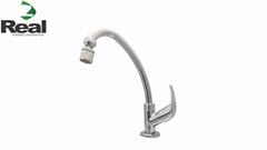 TORNEIRA REAL METAIS PARA COZINHA MESA BICA MÓVEL LUXO 1/4V CROMADO