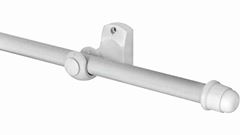 VARÃO SUPORTE PARA CORTINA ALPHA 28MM BRANCO 2,5M
