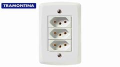TRAMONTINA LINHA LUX2  3 TOMADAS 2P+T 20A