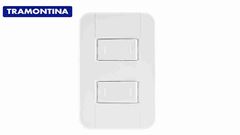 TRAMONTINA LINHA TABLET 2 INTERRUPTORES PARALELOS 10A