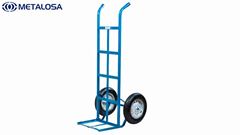 CARRO DE CARGA METALOSA PNEU COM CÂMARA COM ROLETE 350KG