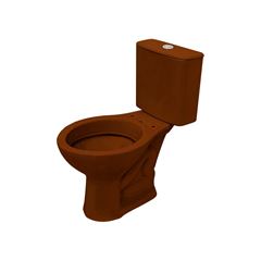 KIT DE BACIA+CAIXA ACOPLADA DECA IZY CARAMELO 6L