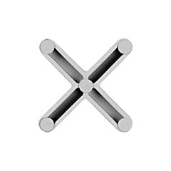 ESPACADOR PISO CRUZ CORTAG 04MM C/100