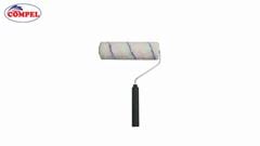 ROLO PARA PINTURA LÃ CARNEIRO COMPEL MICROFIBRA 15CM COM CABO