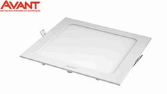 PAINEL DE LED AVANTT EMBUTIR QUADRADO LUZ FRIA 6500K 12W BIVOLT 