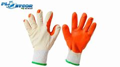 LUVA TRICOTADA PLASTCOR BORRACHA VULCANIZADA NA PALMA 10-G