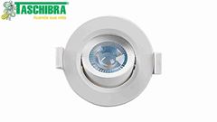 SPOT DE LED EMBUTIR REDONDO TASCHIBRA LUZ QUENTE 3000K 5W MR16 BIVOLT