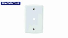 TRAMONTINA LINHA LUX2 PLACA CEGA COM FURO