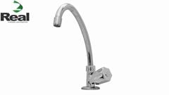 TORNEIRA REAL METAIS PARA COZINHA MESA BICA MÓVEL C50 1168 