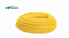 ELETRODUTO CORRUGADO AMANCO '1' AMARELO ROLO COM C/25M