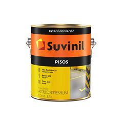 TINTA PARA PISO FOSCO SUVINIL GALÃO 3,6L AMARELO DEMARCAÇÃO