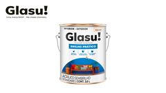 TINTA GLASU ACRÍLICA BRILHO PRÁTICO SEMI BRILHO GALÃO 3,6L PALHA
