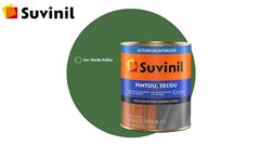 ESMALTE SINTÉTICO BRILHANTE SUVINIL PINTOU SECOU 900ML VERDE FOLHA