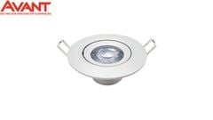 SPOT DE LED EMBUTIR REDONDO SUPIMPA AVANT LUZ QUENTE 3000K 5W 400 LÚMENS BIVOLT