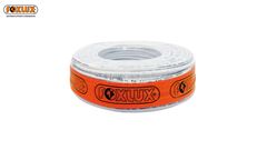 CABO COAXIAL FOXLUX RG6 95% BRANCO ROLO COM 100 METROS 