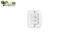 PLUZIE LINHA SOBREPLUS 3 INTERRUPTORES SIMPLES 10A