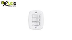 PLUZIE LINHA SOBREPLUS 3 INTERRUPTORES PARALELOS 10A