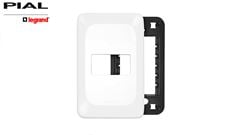 PIAL LINHA POP BR PLACA 4X2 1 POSTO COM SUPORTE