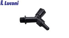 TORNEIRA LUCONI PARA JARDIM COM BICO PRETO 1/2X3/4