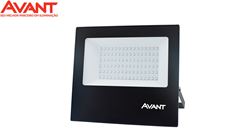 REFLETOR DE LED SLIM AVANT 100W LUZ FRIA 6500K 7500 LÚMENS BIVOLT