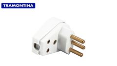 PINO TRIANGULAR TRAMONTINA 2P+T 20A/250V BRANCO