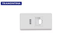 TRAMONTINA MÓDULO TOMADA RJ45 CAT.6 BRANCO