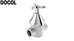 REGISTRO DOCOL PERTUTTI GAVETA BASETEC  PVC 25MM CROMADO