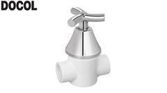 REGISTRO DOCOL PRIMOR GAVETA BASETEC PVC 25MM 1/4 VOLTA CROMADO