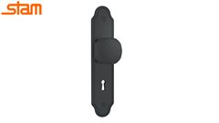FECHADURA STAM PRETO FOSCO MAÇANETA BOLA 813/02 INTERNA 