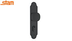 FECHADURA STAM PRETO FOSCO MAÇANETA BOLA 803/02 EXTERNA FIXA 