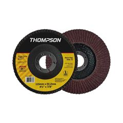 DISCO FLAP THOMPSON 4.1/2X7/8 -115MM X 22,2 GRÃO  36