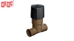 REGISTRO HERC PVC FACILITA 25MM MARROM COM VOLANTE PRETO