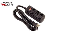 FILTRO DE LINHA FORCELINE 2P+T 20A PRETO 03 SAÍDA BIVOLT