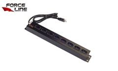 FILTRO DE LINHA FORCELINE 2P+T 20A PRETO 08 SAÍDA BIVOLT