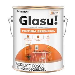 TINTA GLASU ACRÍLICA ECONÔMICO ESSENCIAL FOSCO GALÃO 3,6L AREIA