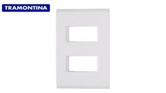 TRAMONTINA LINHA LIZ PLACA 4X2 2 POSTO AFASTADO BRANCA